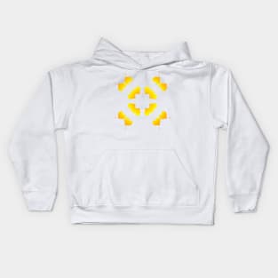 Golden heart - cute pattern Kids Hoodie